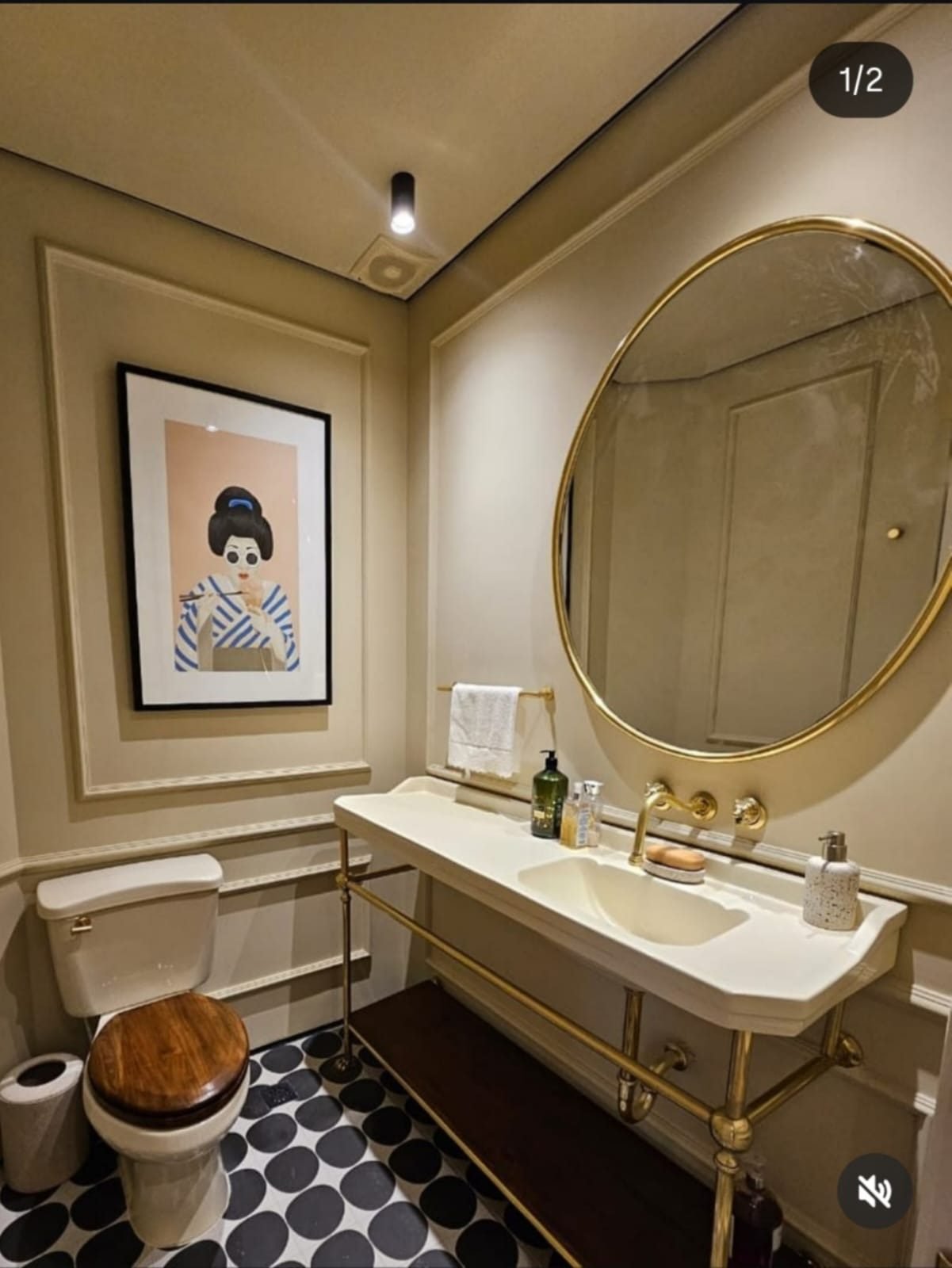 Espejos artesanales para baño con marco en bronce - Sinú Design