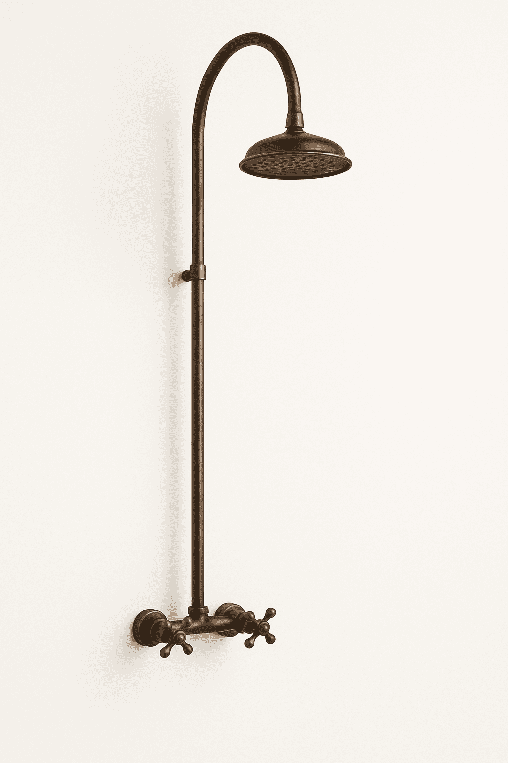 Ducha industrial negro sobre bronce Sinú Design