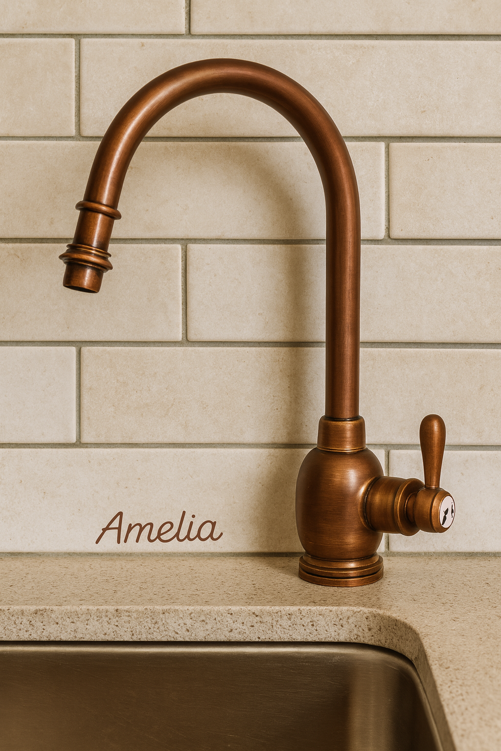 Monocontrol compacto Sinú Design para lavamanos de mesa