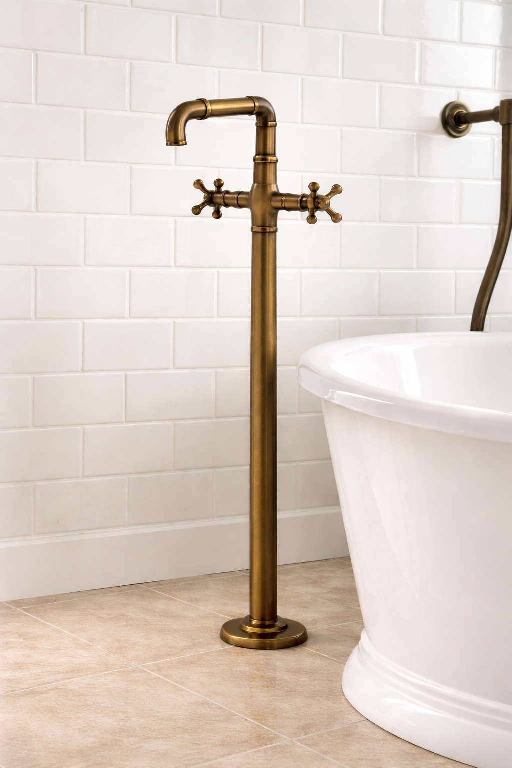 Monoblock de piso para tina