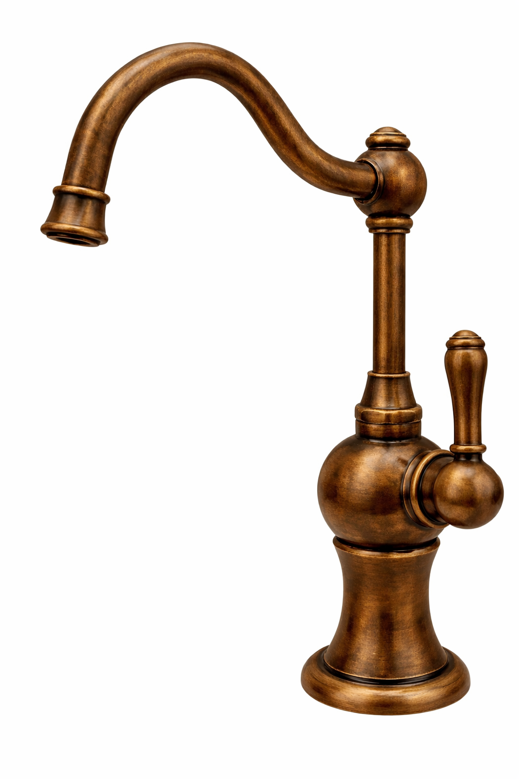 Llave de agua fría vintage europea para lavaplatos en bronce envejecido