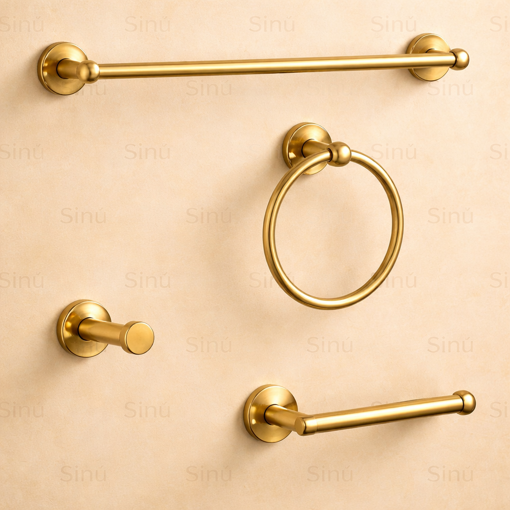 Set completo de accesorios en bronce