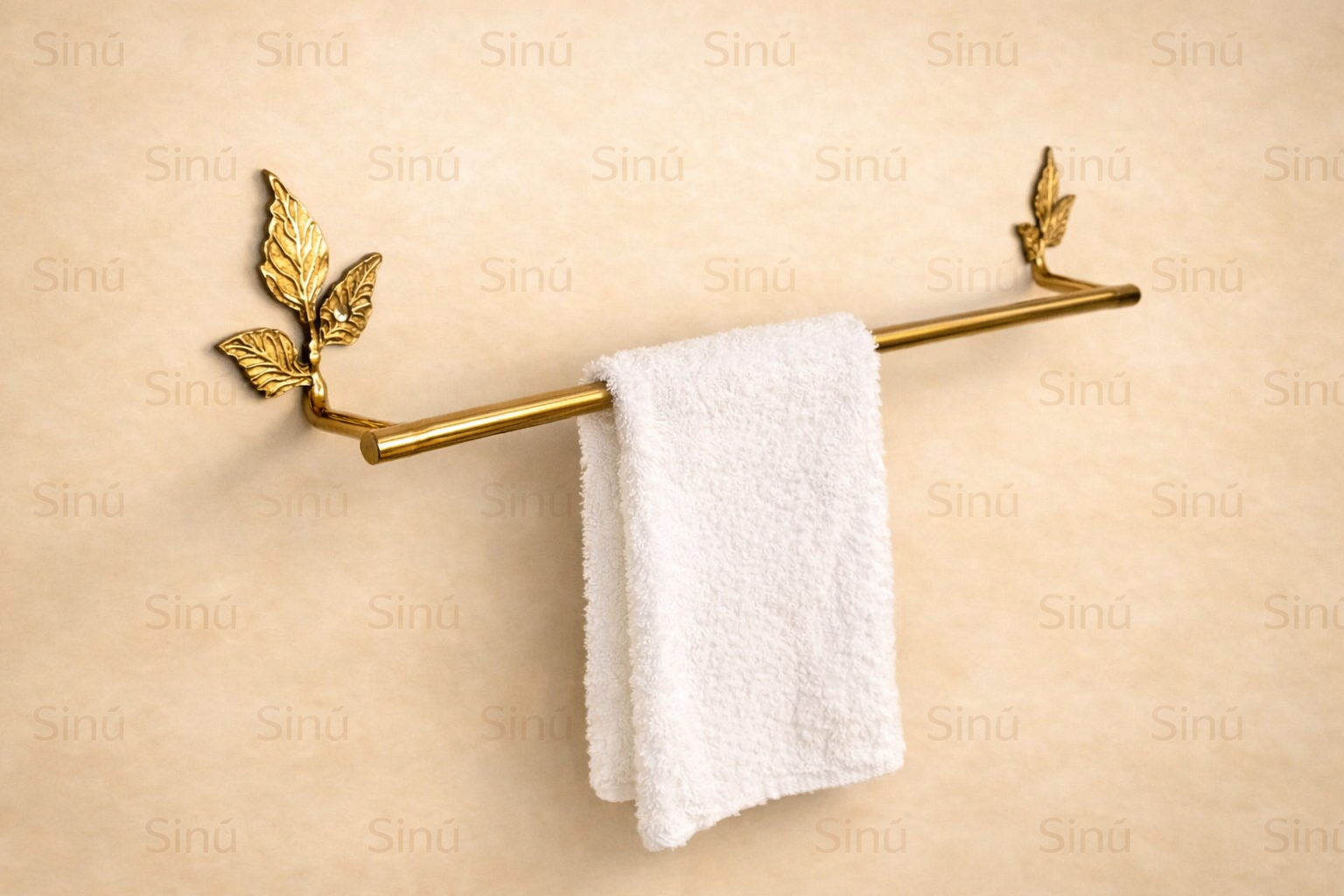 Toallero de barra en bronce