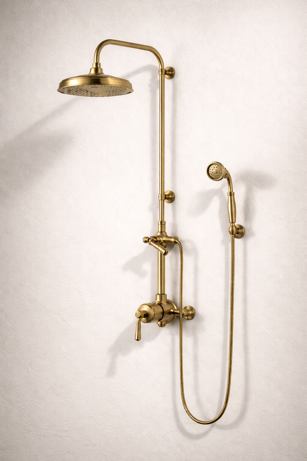 Ducha mezclador compacto de 4 pulgadas en bronce Sinú Design