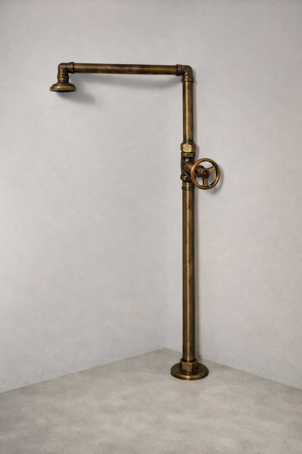 Grifería de piso llave agua fría para lavamanos