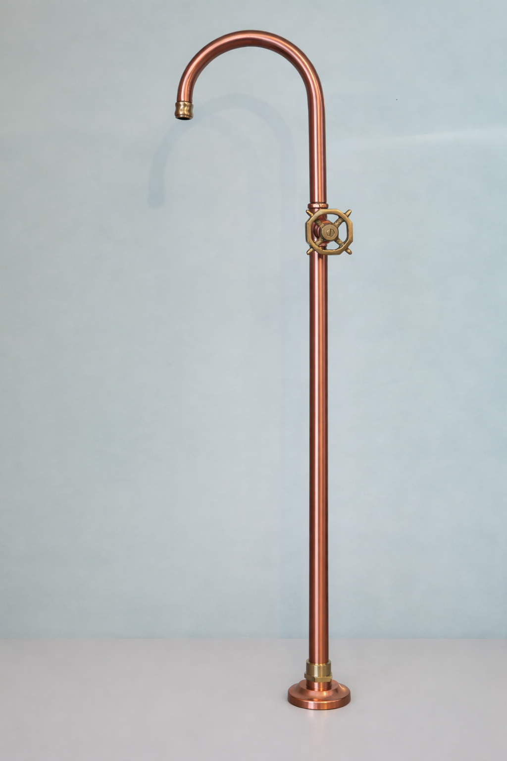 Monocontrol de piso para lavamanos estilo vintage