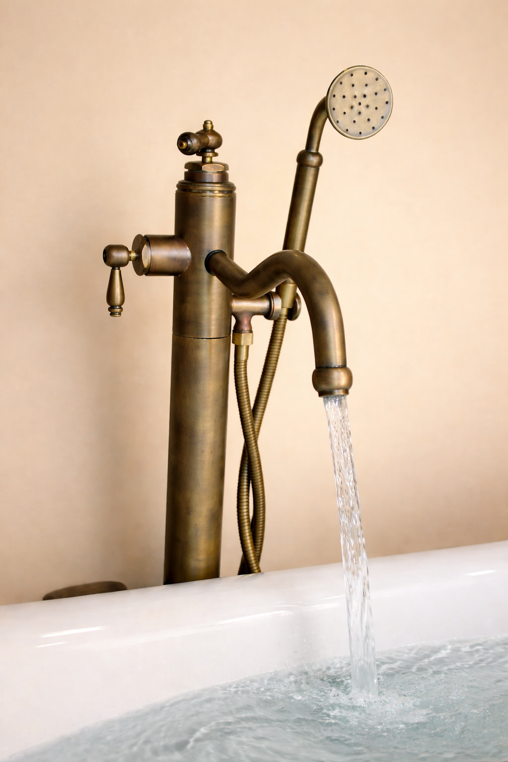 Griferías para tina en bronce artesanal - Sinú Design