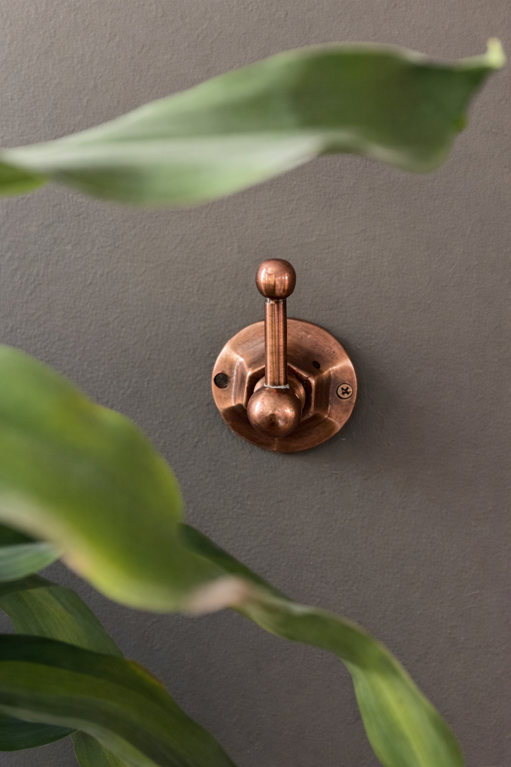 Gancho percha bola en bronce Sinú Design