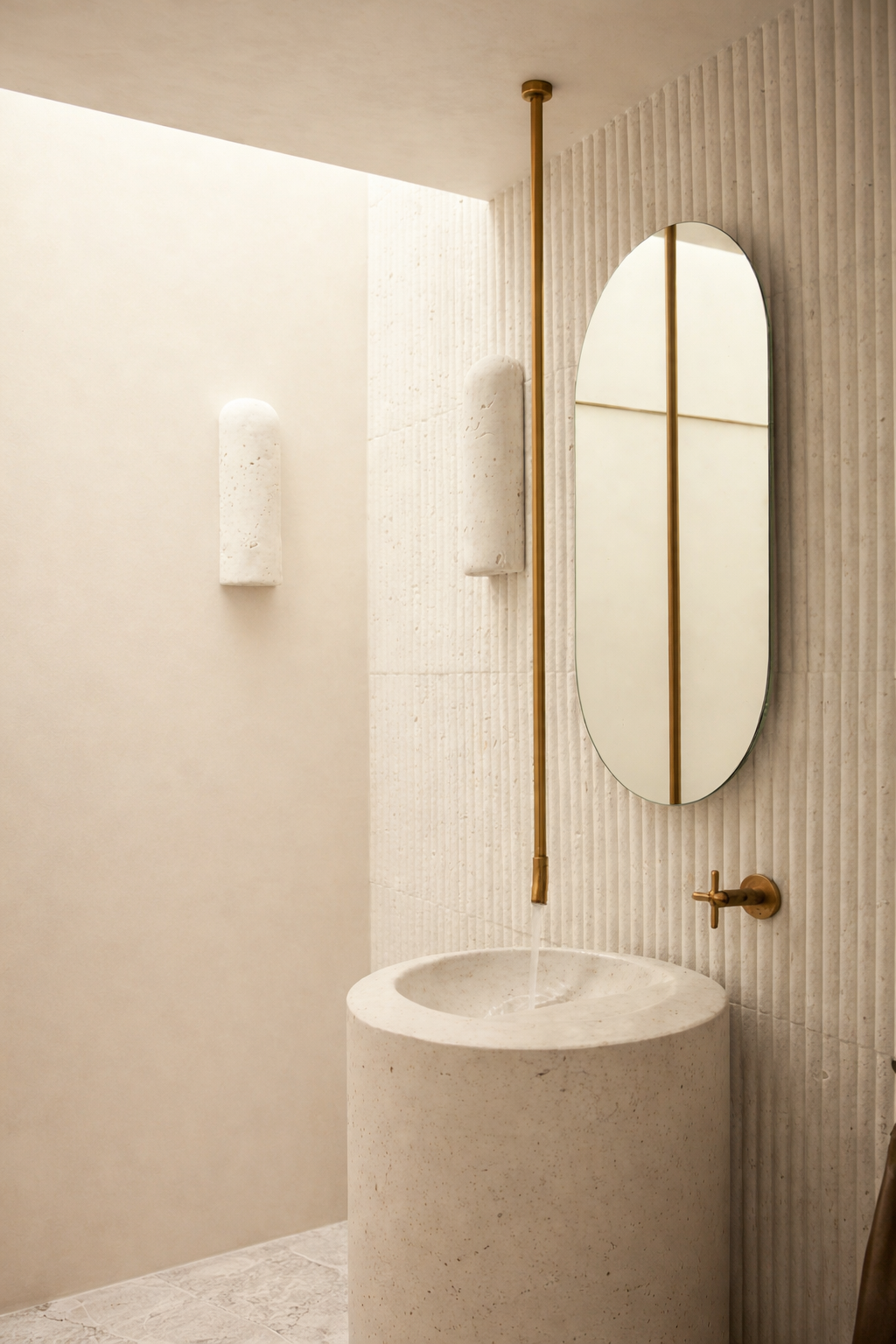 Grifería de techo llave agua fría para lavamanos