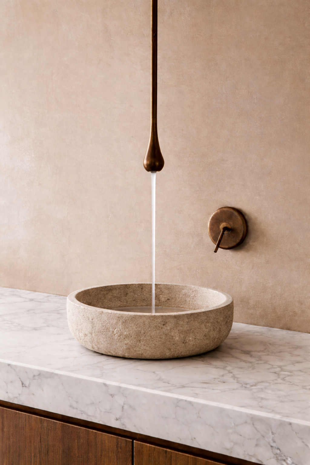 Monocontrol de techo para lavamanos