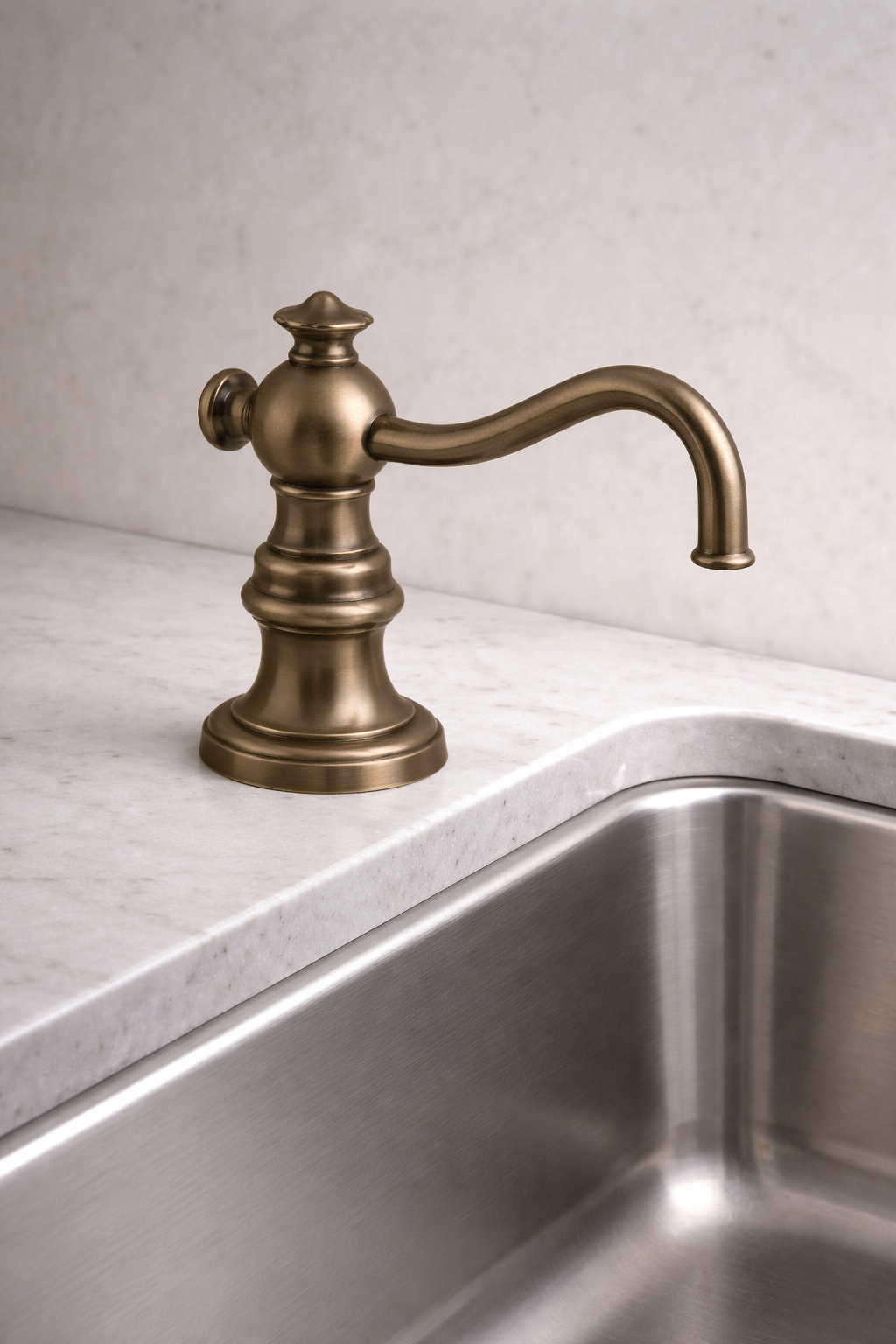 Dispensador de jabón victoriano en bronce Sinú Design