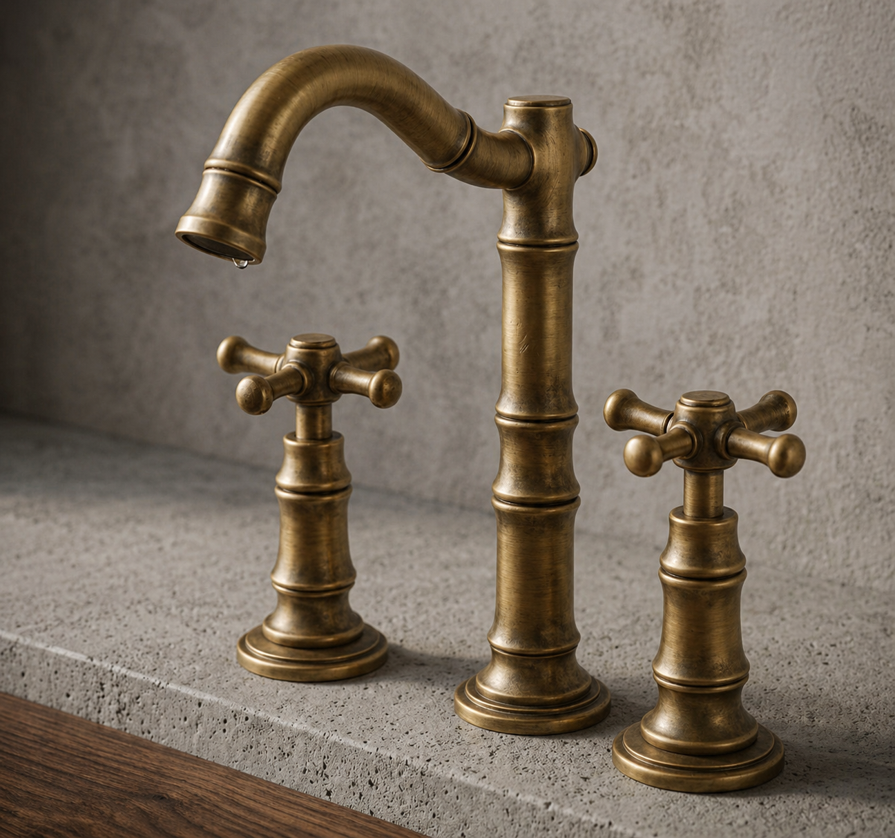 Mezclador 8 pulgadas estilo bambú en bronce