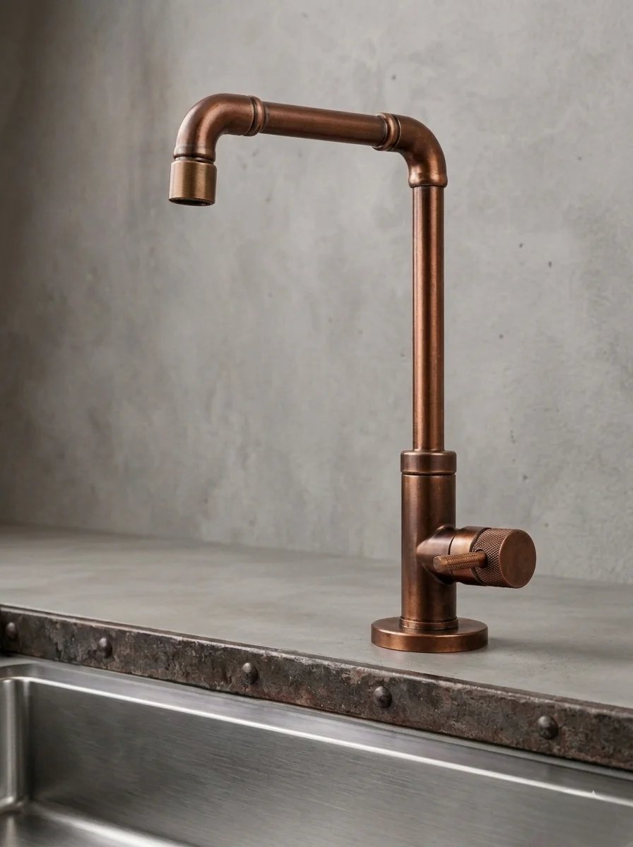 Monocontrol industrial recto en bronce