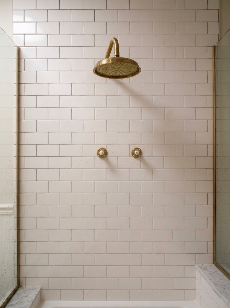 Ducha mezclador de 8 pulgadas en bronce Sinú Design