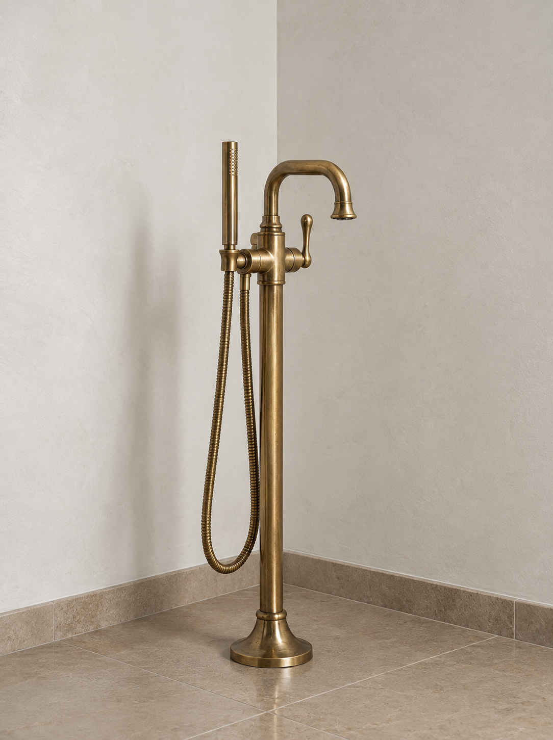 Monoblock de piso para tina con teleducha
